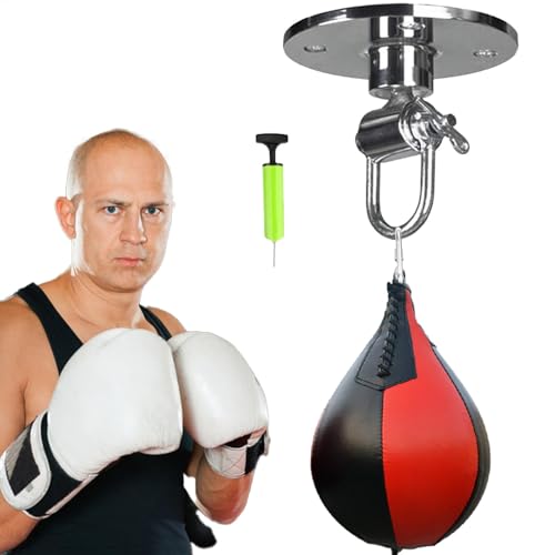 Speed Bag, Punching Bag Set, Boxing Speed Bag, Speed Punching Bag, Pear Ball Punching Bag, Boxing Swivel Set, Home Gym Punching Bag, Punching Ball for Fitness, Speed Bag for Adults von Gungtj