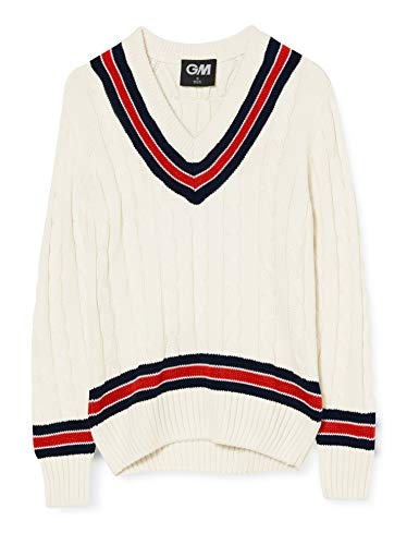 GUNN & MOORE Cricket Pullover, marineblau / rot, XXL von Gunn & Moore