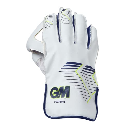 Gunn & Moore GM Cricket Wicket-Keeper Keeping Schutzhandschuhe | Prima | Fluro Gelb/Blau | Jugendliche | 1 Paar | 52082307 von Gunn & Moore