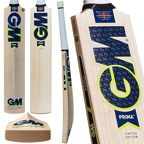 Gunn & Moore GM, Prima, Cricketschläger, DXM, Toetek, Now Technologies, Prime English Willow, blau, Full Size-Player Height 175cm Plus Gunn & Moore GM, Prima, Cricketschläger, DXM, Toetek, Now Technologies, Prime English Willow, blau, Full Size-Player Height 175cm Plus von Gunn & Moore