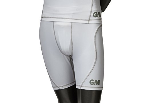 Gunn & Moore Herren Teknik Base Layer Shorts, weiß/Silber, L von Gunn & Moore