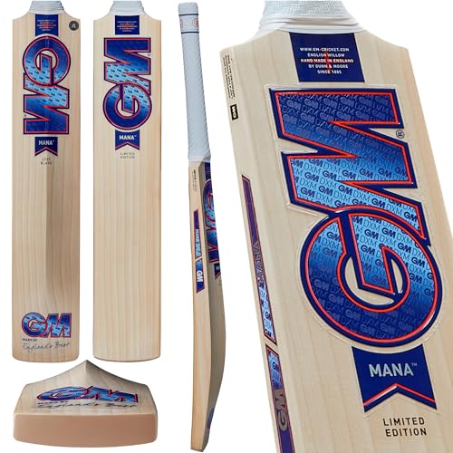 Gunn & Moore Mana 404 Delta Cricketschläger, Natur, Full Size-Player Height 175cm Plus von Gunn & Moore