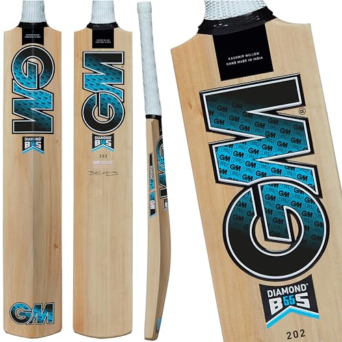 Gunn & Moore Unisex Jugend Diamond 202 Bs55 Cricketschläger, Natur, Size 6-Player Height 157-163cm von Gunn & Moore