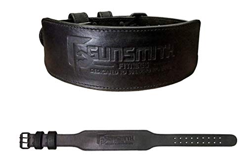 Gunsmith Fitness Apex Weight Lifting Belt - Ultra Premium Handcrafted, Black Olympic & Powerlifting von Gunsmith Fitness