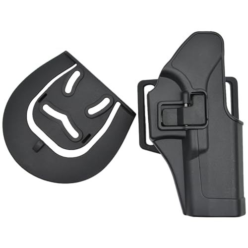 Gunyoo CQC Pistolenholster Tactical Right Hand Concealment Taille Gürtel Schleife und Paddel Holster für G17 18 19 22 23 31 (Schwarz) von Gunyoo