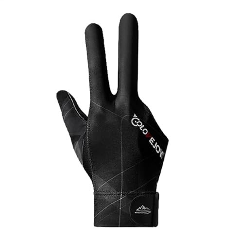 Gupcaqosjw 2X DREI Finger Billardhandschuh, Billardhandschuhe, 3 Finger Queue Handschuhe, Billiard Pool Cue Gloves, rutschfeste Poolhandschuhe, Elastischer Queue Handschuhe Für Billard Zubehö von Gupcaqosjw