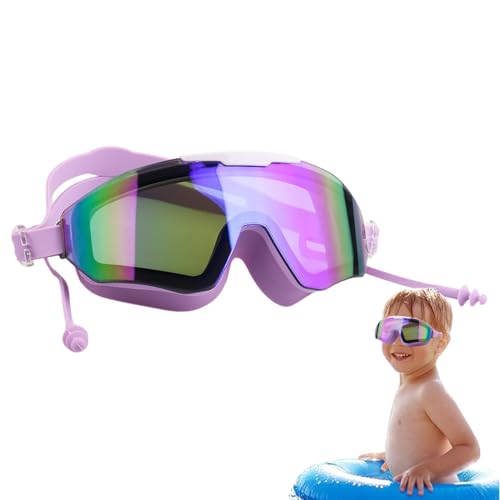 Gupcaqosjw Schwimmbrille, Antibeschlag-Poolbrille - Schwimmbrille, kein Auslaufen, vollständiger Schutz - Antibeschlag-Vollschutz-Schwimmbadbrille, klare Sicht, Schwimmbrille für Kinder im Alter von von Gupcaqosjw