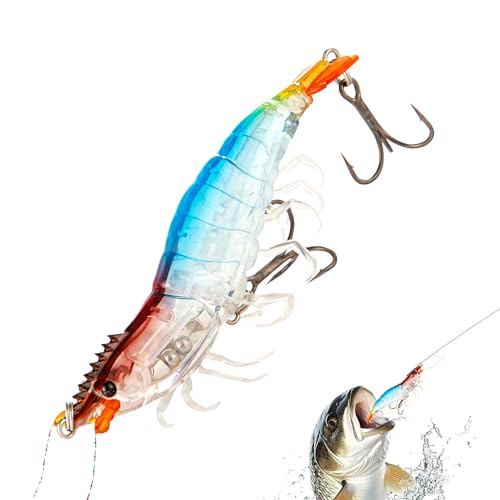 Gupcaqosjw Shrimp Köder - Köder Angeln Salzwasser Realistisch 9 cm | Nachtleuchtend Weichköder Reflektierend Kunstköder Für Süßwasser Pier Lachs Wels Ufer Gupcaqosjw Shrimp Köder - Köder Angeln Salzwasser Realistisch 9 cm | Nachtleuchtend Weichköder Reflektierend Kunstköder Für Süßwasser Pier Lachs Wels Ufer von Gupcaqosjw