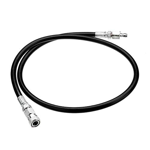Gurlleu Universal DN2 Microbore Hose 4500 PSI PCP Paintball Fill Whip with Foster Quick-Detach Hose Assembly Male to Female (22) von Gurlleu