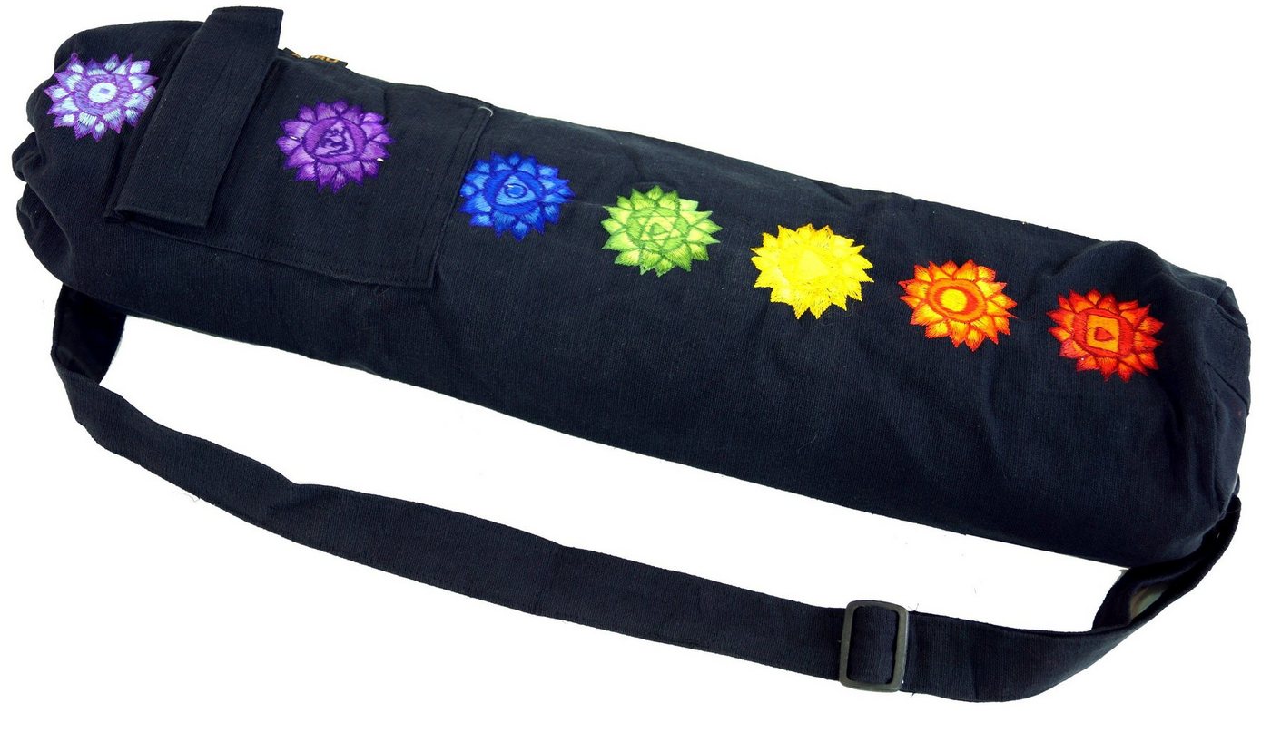 Guru-Shop Aufbewahrungstasche Yogamatten-Tasche 7 Chakra - schwarz Guru-Shop Aufbewahrungstasche Yogamatten-Tasche 7 Chakra - schwarz von Guru-Shop