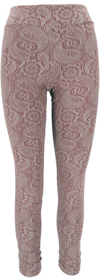 Guru-Shop Hose & Shorts Jacquard Yoga-Hose, Yoga Paisley Leggings.. alternative Bekleidung von Guru-Shop