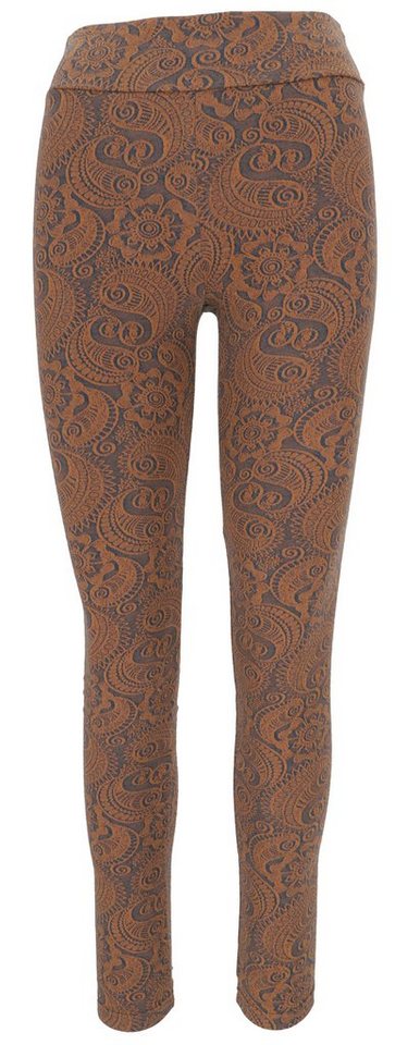 Guru-Shop Hose & Shorts Jacquard Yoga-Hose, Yoga Paisley Leggings.. alternative Bekleidung von Guru-Shop