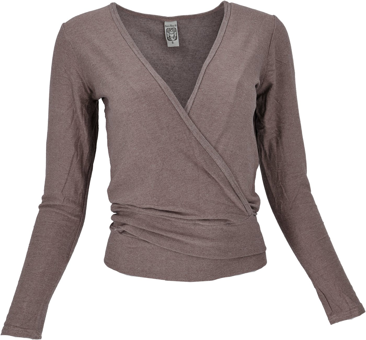 Guru-Shop Longsleeve Wickelshirt, Pullover, Wickeljacke, Yogashirt -.. alternative Bekleidung Guru-Shop Longsleeve Wickelshirt, Pullover, Wickeljacke, Yogashirt -.. alternative Bekleidung von Guru-Shop
