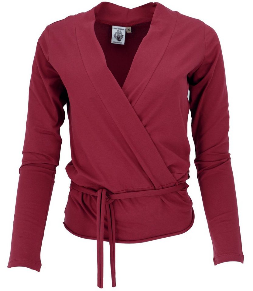 Guru-Shop Longsleeve Wickelshirt, Yogashirt, Langarmshirt in.. alternative Bekleidung Guru-Shop Longsleeve Wickelshirt, Yogashirt, Langarmshirt in.. alternative Bekleidung von Guru-Shop