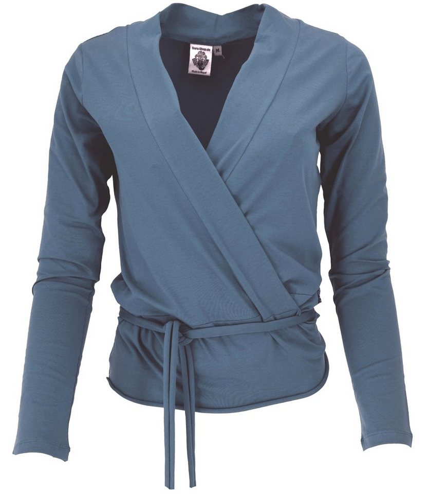 Guru-Shop Longsleeve Wickelshirt, Yogashirt, Langarmshirt in.. alternative Bekleidung Guru-Shop Longsleeve Wickelshirt, Yogashirt, Langarmshirt in.. alternative Bekleidung von Guru-Shop
