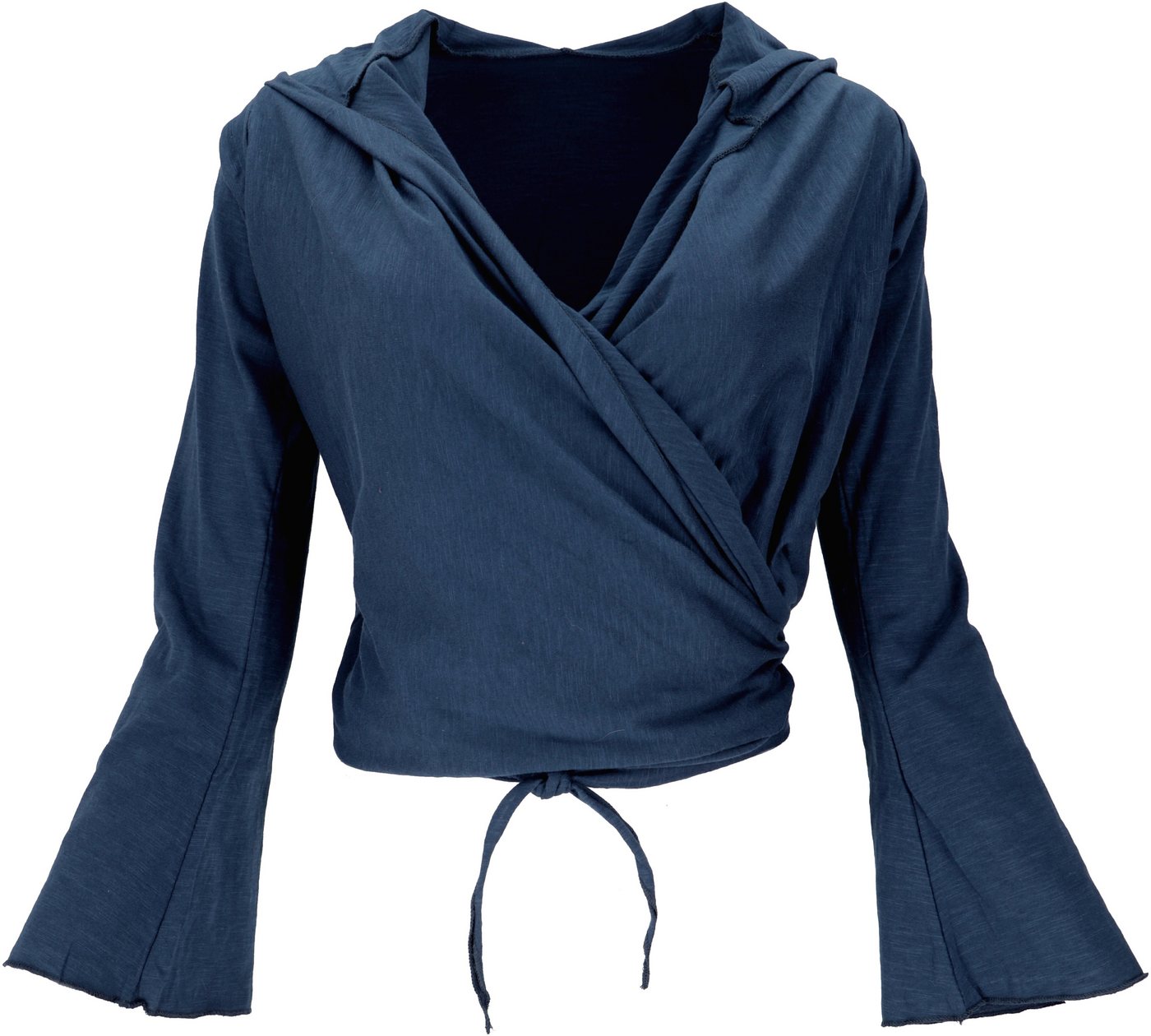 Guru-Shop Longsleeve Wickelshirt, Yogashirt, Langarmshirt mit.. alternative Bekleidung Guru-Shop Longsleeve Wickelshirt, Yogashirt, Langarmshirt mit.. alternative Bekleidung von Guru-Shop