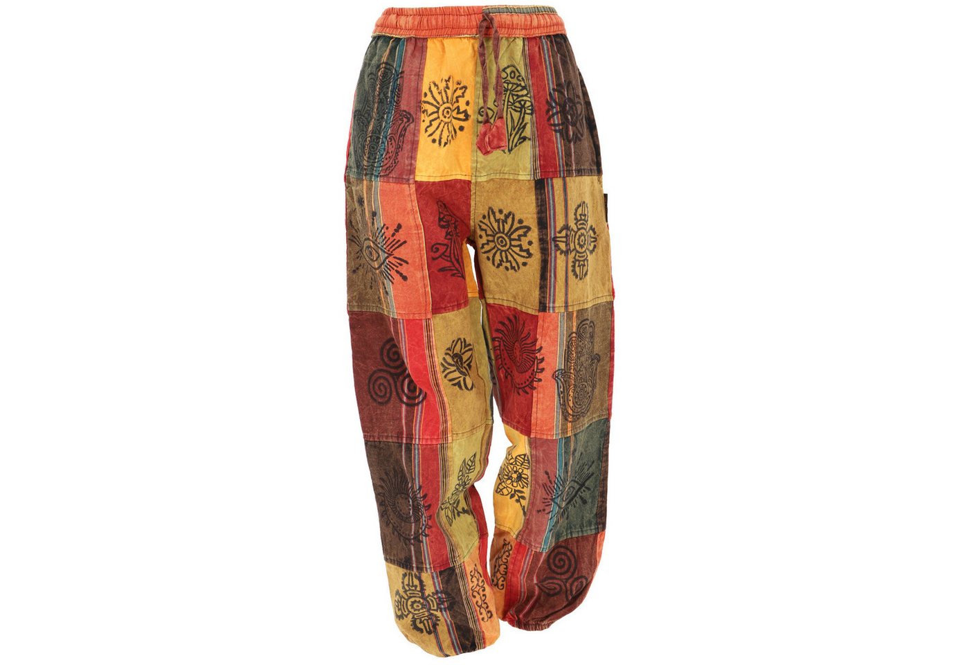 Guru-Shop Relaxhose Patchwork Stonewash Yogahose, Unisex Goa.. Ethno Style, alternative Bekleidung Guru-Shop Relaxhose Patchwork Stonewash Yogahose, Unisex Goa.. Ethno Style, alternative Bekleidung von Guru-Shop