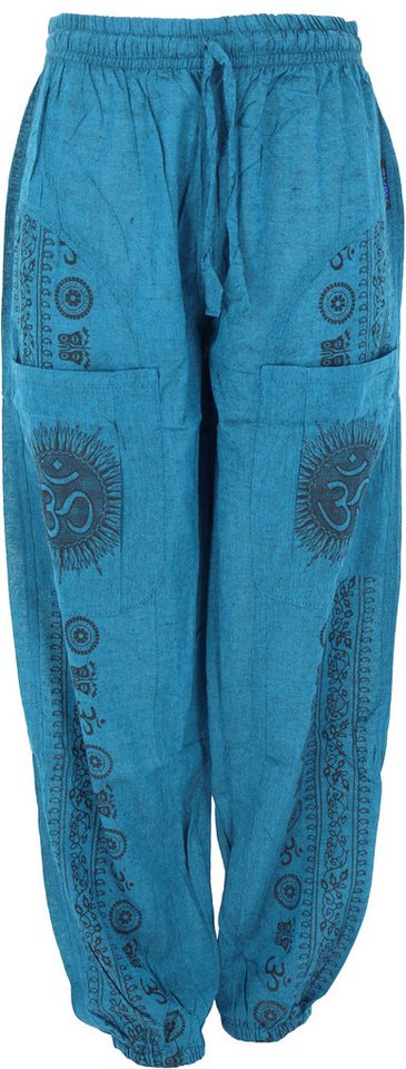 Guru-Shop Relaxhose Yogahose, Unisex-Baumwoll-Goa-Hose mit Druck -.. Goa Style, Retro, alternative Bekleidung Guru-Shop Relaxhose Yogahose, Unisex-Baumwoll-Goa-Hose mit Druck -.. Goa Style, Retro, alternative Bekleidung von Guru-Shop