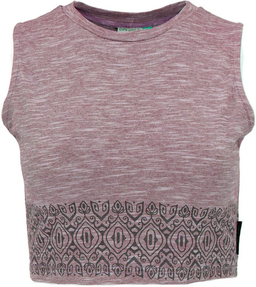 Guru-Shop T-Shirt Kurzes Top, bedrucktes Yoga Top, Yogatop aus.. Festival, Ethno Style, Psychedelic, alternative Bekleidung Guru-Shop T-Shirt Kurzes Top, bedrucktes Yoga Top, Yogatop aus.. Festival, Ethno Style, Psychedelic, alternative Bekleidung von Guru-Shop