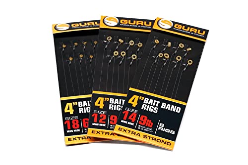 Guru Hair-Rig-Haken mit Bait-Band für das Angeln mit dem Pellet Waggler, Vorfachlänge: 15" / ca. 38,1 cm 44 Guru Hair-Rig-Haken mit Bait-Band für das Angeln mit dem Pellet Waggler, Vorfachlänge: 15" / ca. 38,1 cm 44 von Guru