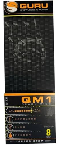 Guru QM1 Speed Stop Hair Rigs ohne Widerhaken, 10,2 cm, Größe 10, 4,1 kg Guru QM1 Speed Stop Hair Rigs ohne Widerhaken, 10,2 cm, Größe 10, 4,1 kg von Guru