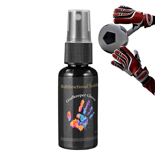 Gusengo 30ml Torwarthandschuh-Spray, Rutschfester Torwart-Tackifier Für Fußball-Torwarthandschuhe, Antirutsch-Grip-Handschuhspray Bei Nassen Bedingungen, Perfekt Für Fußballtorhüter von Gusengo