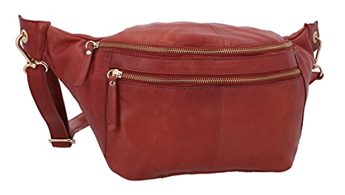 Gusti Gürteltasche Leder - Freya Bauchtasche Hüfttasche Festivaltasche Tasche Handtasche Leder Rot Gusti Gürteltasche Leder - Freya Bauchtasche Hüfttasche Festivaltasche Tasche Handtasche Leder Rot von Gusti