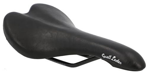 Gusti Fahrradsattel Leder - Geraint T. Fahrradsattel Ledersattel weich Sattel Fahrrad Rennrad Echtes Leder (Schwarz) Gusti Fahrradsattel Leder - Geraint T. Fahrradsattel Ledersattel weich Sattel Fahrrad Rennrad Echtes Leder (Schwarz) von Gusti