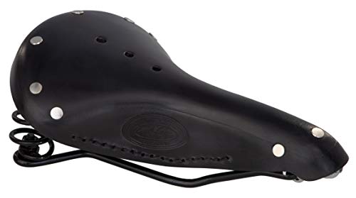 Gusti Fahrradsattel Leder - Walter G. Sattel Ledersattel Cityrad Fahrrad Retro Vintage mit Federung Schwarz Gusti Fahrradsattel Leder - Walter G. Sattel Ledersattel Cityrad Fahrrad Retro Vintage mit Federung Schwarz von Gusti