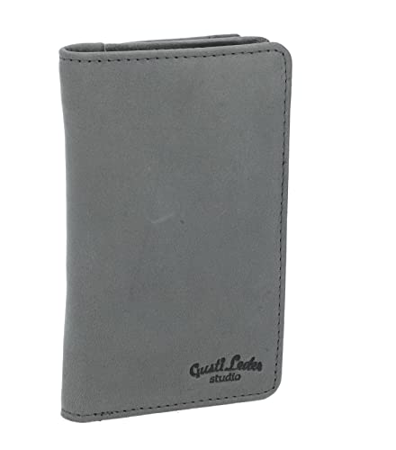 Gusti Geldbörse Leder - Beckett Kleines Portemonnaie Damen Vintage Grau Leder Gusti Geldbörse Leder - Beckett Kleines Portemonnaie Damen Vintage Grau Leder von Gusti