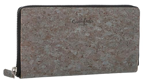 Gusti Geldbörse Leder - Cara Damen Geldbörse Portemonnaie Brieftasche lang Geldbeutel viele Fächer aus Kork dunkelgrau Produkt vegan Gusti Geldbörse Leder - Cara Damen Geldbörse Portemonnaie Brieftasche lang Geldbeutel viele Fächer aus Kork dunkelgrau Produkt vegan von Gusti