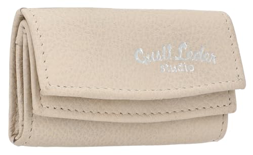 Gusti Geldbörse Leder -Dee Damen Portemonnaie Geldbeutel Beige Leder von Gusti