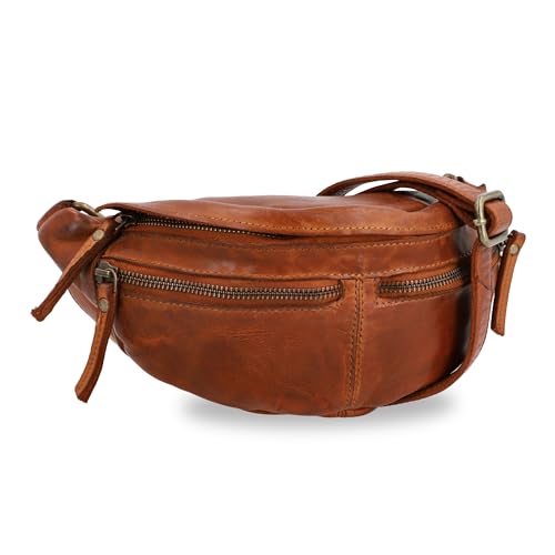 Gusti Gürteltasche Leder - Acton Damen und Herren Bauchtasche Festivaltasche Hüfttasche Vintage Braun Leder Gusti Gürteltasche Leder - Acton Damen und Herren Bauchtasche Festivaltasche Hüfttasche Vintage Braun Leder von Gusti