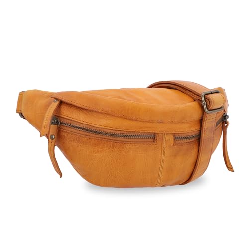 Gusti Gürteltasche Leder - Acton Damen und Herren Bauchtasche Festivaltasche Hüfttasche Vintage Braun Leder Gusti Gürteltasche Leder - Acton Damen und Herren Bauchtasche Festivaltasche Hüfttasche Vintage Braun Leder von Gusti