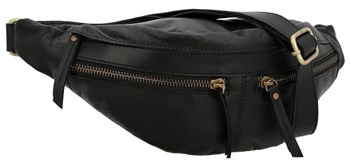 Gusti Gürteltasche Leder-Acton Damen und Herren Bauchtasche Festivaltasche Hüfttasche Vintage Schwarz Leder Gusti Gürteltasche Leder-Acton Damen und Herren Bauchtasche Festivaltasche Hüfttasche Vintage Schwarz Leder von Gusti