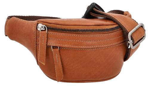 Gusti Gürteltasche Leder - Mini Spencer Kinder Bauchtasche Umhängetasche Tasche Braun Leder von Gusti