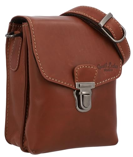 Gusti Gürteltasche Leder - Nelly Damen und Herren Gürteltasche Bauchtasche Festivaltasche Umhängetasche Braun Leder von Gusti