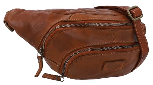 Gusti Gürteltasche Leder-Sverre Damen und Herren Bauchtasche Handtasche Ledertasche Braun Leder von Gusti