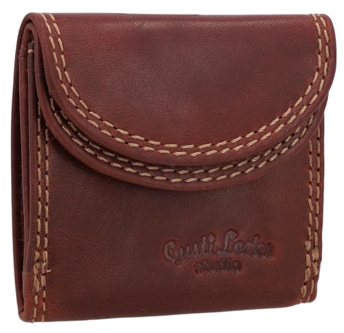 Gusti Mini Portemonee Leder - Leif Damen und Herren Mini Portemonnaie Geldbörse Klein Geldbeutel Party Festival Club Braun Leder Gusti Mini Portemonee Leder - Leif Damen und Herren Mini Portemonnaie Geldbörse Klein Geldbeutel Party Festival Club Braun Leder von Gusti