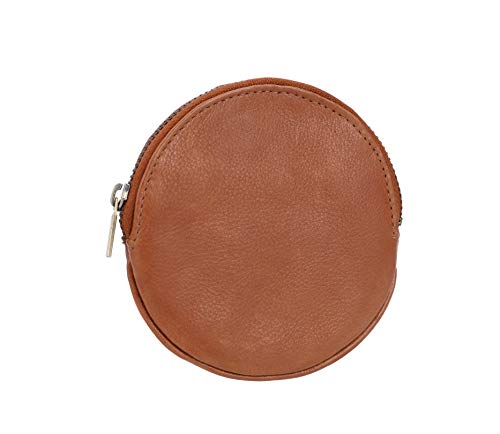 Gusti Unisex Portemonnaie Leder - Dori Damen und Herren Geldbörse klein Geldbeutel Brieftasche rund Braun Leder Gusti Unisex Portemonnaie Leder - Dori Damen und Herren Geldbörse klein Geldbeutel Brieftasche rund Braun Leder von Gusti