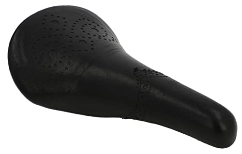 Gusti Sattel Echtes Leder - Sean Y. Leder Fahrradsattel Ledersattel Retro Design weich Sattel Cityrad Rennrad Trekkingrad MTB Schwarz mit Muster Gusti Sattel Echtes Leder - Sean Y. Leder Fahrradsattel Ledersattel Retro Design weich Sattel Cityrad Rennrad Trekkingrad MTB Schwarz mit Muster von Gusti