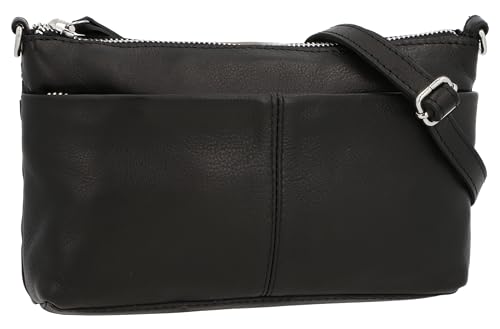 Gusti Umhängetasche Leder - Veronika Damen Klein Handtasche Partytasche Abendtasche Schultertasche Schwarz Leder Gusti Umhängetasche Leder - Veronika Damen Klein Handtasche Partytasche Abendtasche Schultertasche Schwarz Leder von Gusti