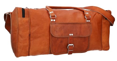 Gusti Reisetasche Leder Herren - Harvey Damen und Herren Saunatasche Weekender Koffer Vintage Sporttasche Leder Braun - Foldy Bags - Travel Bag Gusti Reisetasche Leder Herren - Harvey Damen und Herren Saunatasche Weekender Koffer Vintage Sporttasche Leder Braun - Foldy Bags - Travel Bag von Gusti