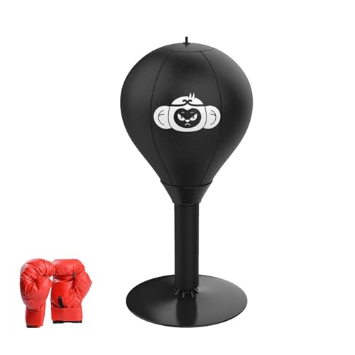 Desktop Punching Bag, Suction Cup Table Boxing Ball, Thickened Desktop Punching Bag, Heavy Duty Stress Relief Boxing Bag, Punching Bag for Home and Workplace Use, Heavy Duty Stress Relief Boxing Bag von Gvblkq