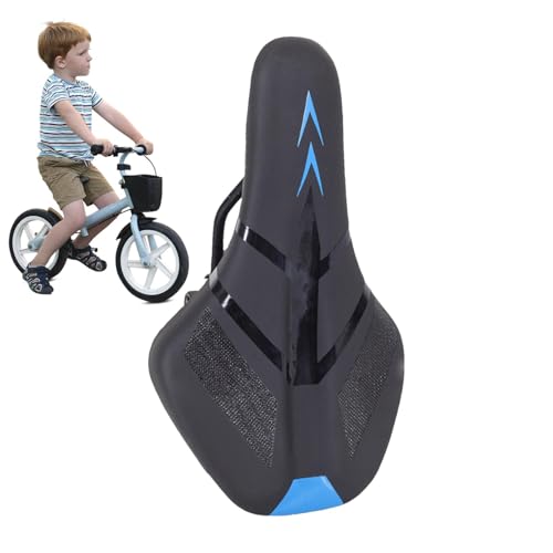 Gvblkq Fahrradsattel, wasserdicht, bequemer Fahrradsattel, Fahrradzubehör für Kinder, weiches Fahrrad-Sitzkissen von Gvblkq