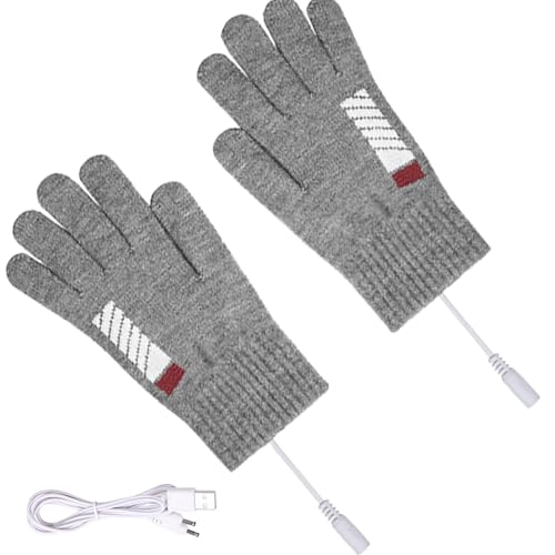 Gvblkq - Heated Gloves, Heated Ski Gloves, Soft Heating Warmer, Outdoor Gloves, Winter Gloves, Thermal Gloves, Electric Heating Gloves, Cold Weather Gloves, Unisex Gloves, Rechargeable Heated Gloves von Gvblkq