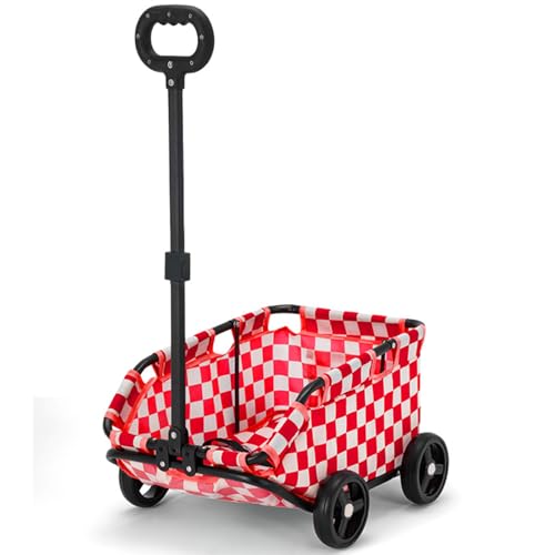 Gvqng 3-In-1-Klapp-Hundebuggy, Rollbarer Transportkorb FüR HaustierkäFig, 4-Rad-Hunde-Katzen-Welpenbuggy, Leichter Klappwagen FüR Kleine Hunde, Buggy FüR Hundereisen,04 von Gvqng