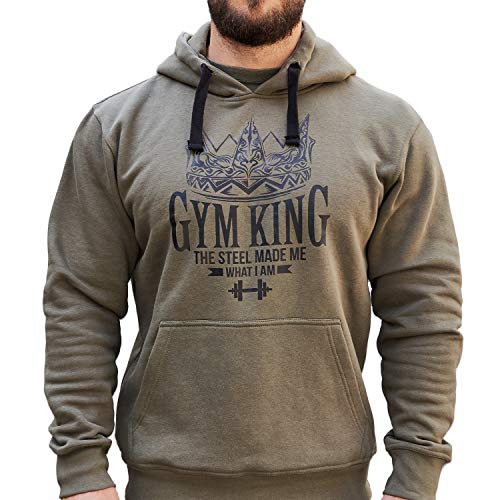 Gym King Gym Hoodie Kapuzenpullover Bodybuilding Fitness Wear (L) von Gym King