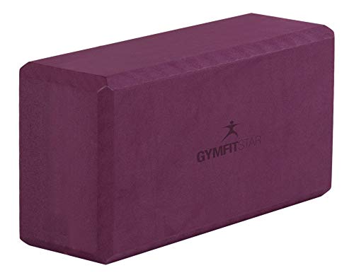 Gymfitstar Yogablock für Yoga, Pilates & Fitness - Basic 22 x 11 x 7.4 cm, Bordeaux Gymfitstar Yogablock für Yoga, Pilates & Fitness - Basic 22 x 11 x 7.4 cm, Bordeaux von Gymfitstar