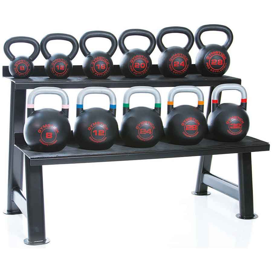 Gymstick Kettlebell Rack Schwarz 60x120x75 cm von Gymstick